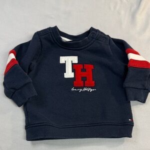 Tommy Hilfiger - Knit Sweatshirt with Red and White Accents